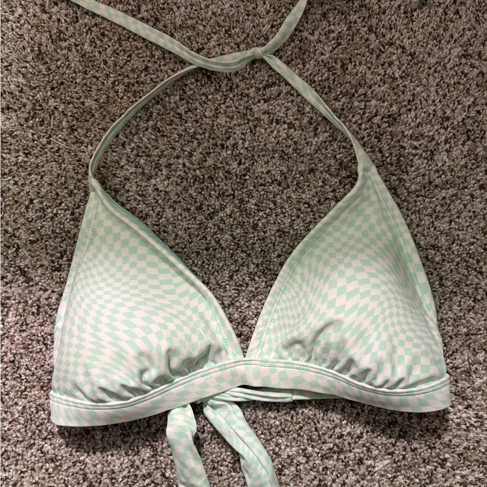 target checkered swimsuit top